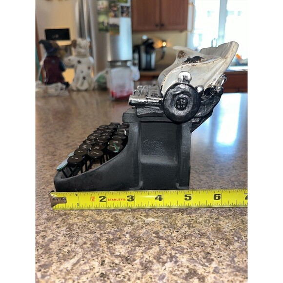 Halloween Typewriter Table Top Decor Spooky Typewriter TELL DEATH DO WE PART EUC - Picture 3 of 5